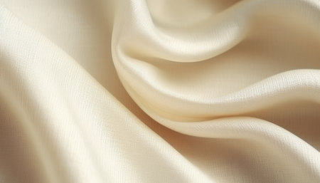 Smooth elegant white silk or satin texture can use as wedding background. In Sepia toned. Retro styleの写真素材
