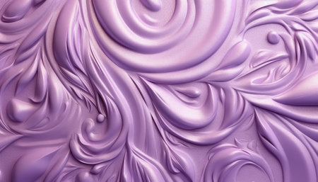 Purple wavy liquid background. 3d rendering 3d illustration.