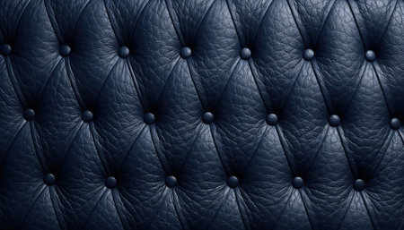 Luxury blue leather upholstery upholstery texture backgroundの写真素材