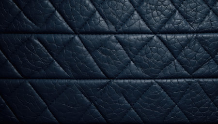 Dark blue leather texture for background. Close-up. High resolution photo.
