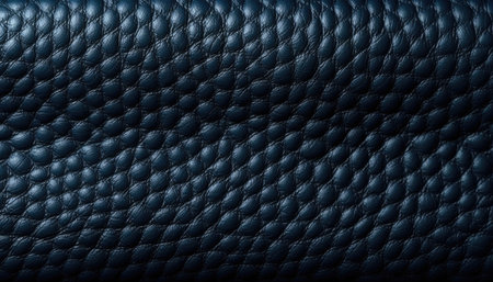 Dark blue leather texture background. 3d rendering, 3d illustration.