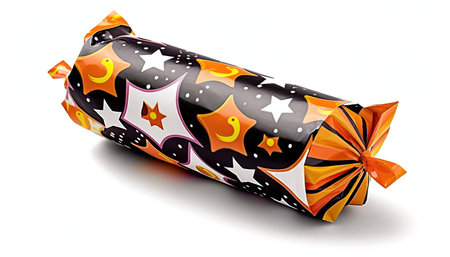 candy on a white background. 3d rendering, 3d illustration.の素材