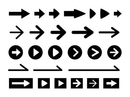 Various set of arrow iconsのイラスト素材