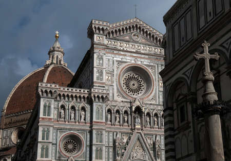 The Basilica di Santa Maria del Fiore  Basilica of Saint Mary of the Flower  is the main church of Florence, Italy   The basilica is one of Italyのeditorial素材