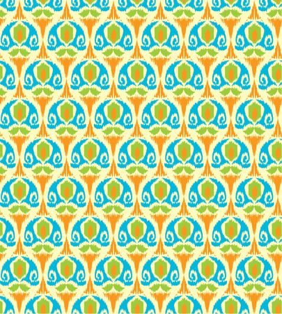 vector illustration. seamless pattern. asia, uzbecのイラスト素材