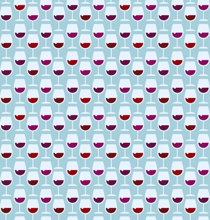Restaurant wine bar seamless pattern with wine glass. Seamless wineglass background vector illustrationのイラスト素材
