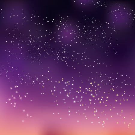 night sky stars concept vector illustration for background. simple stylized abstract cosmos universe backdropのイラスト素材