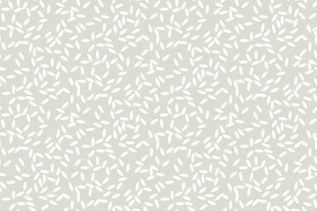 Concept simple rice grain pattern on light background. Vector illustration for background, fabric, wrapping paper, print and web with traditional wealth and happiness symbolのイラスト素材