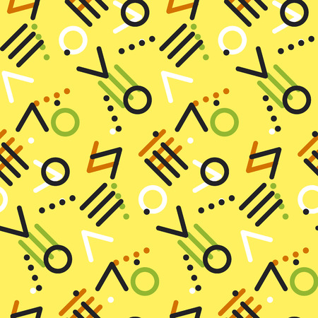 Seamless primitive geometric surface design. Hipster atyle concept abstract seamless pattern. Trendy kid style modern repitable motif.のイラスト素材