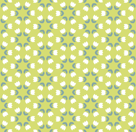 light color tulip seamless vector patternのイラスト素材