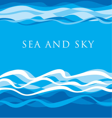 Sea pattern vector illustrationのイラスト素材