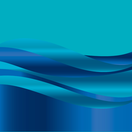 abstract  gradient wave background for web and print. vector illustration for surface design. fluent water deep blue color element.のイラスト素材
