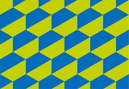 concept geometry vector illustration with hexagon geometric shapes. abstract seamless pattern for surface design, fabric, wrapping paper in retro disco styleのイラスト素材