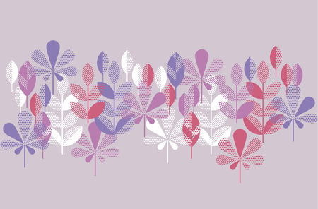 autumn leaves pattern vector illustration. concept abstract natural element for header, invitation, surface designのイラスト素材
