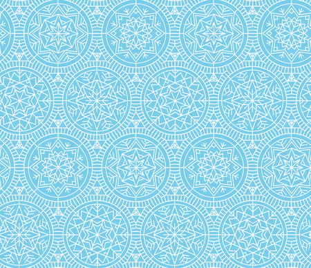 Abstract snowflakes vector background. Xmas and New Year elegant luxury style seamless pattern. Repeatable motif for holiday wrapping paper, fabric, backdrop.のイラスト素材