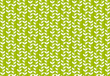 green leaf geometric vintage seamless pattern. simple retro style stock vector illustration. for card, invitation, print and web projects. のイラスト素材