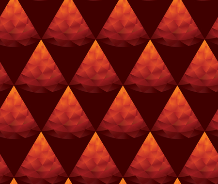 Abstract flame colors repeat motif for background, wrapping paper, fabric, surface design. Gradient geometric seamless pattern.のイラスト素材