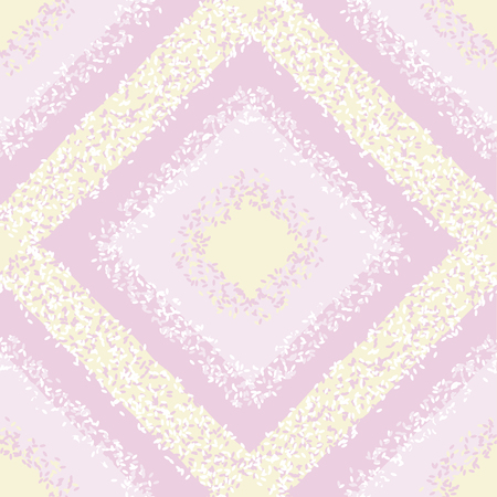 Candy pastel colors simple rhombus seamless pattern. Geometric plaid carpet simple dotted textured repeatable motif.のイラスト素材