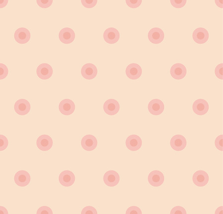 Naive simple polka dot seamless pattern in pastel rose color.のイラスト素材