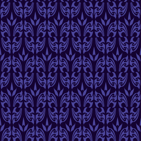 Dark sharp abstract halloween ornament seamless pattern for background, fabric, textile, wrap, surface, web and print design. Textile vector tile rapport for gothic creepy backdrop.のイラスト素材