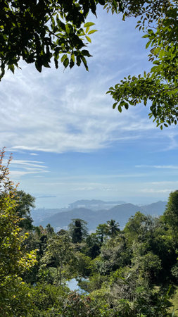 Beautiful scenery from the top of hill