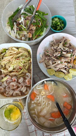 The event serve Cambodian food