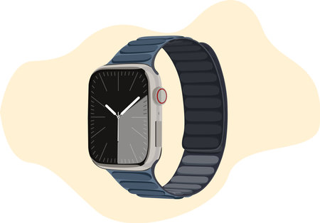 Vector smart watch mockupのイラスト素材