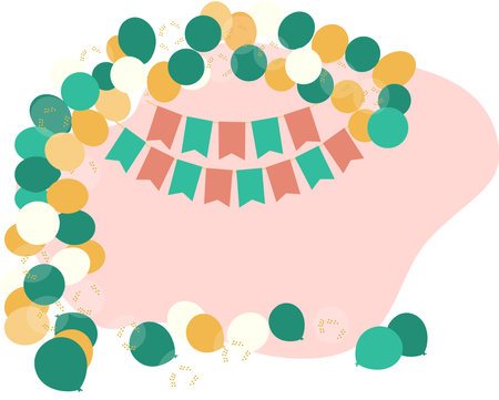 Vector birthday decorationのイラスト素材