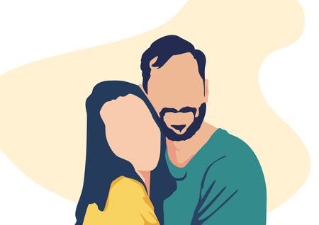 Aunty Uncle illustrationのイラスト素材