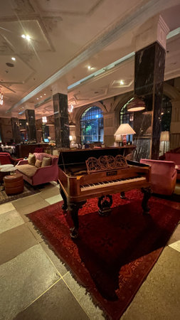 Luxury Fine Dining restaurant with vintage themeの写真素材