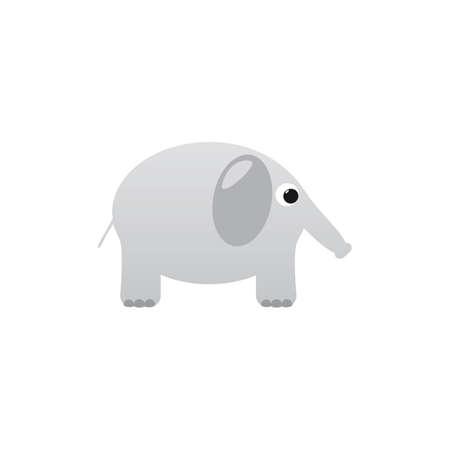 Cute vector elephantのイラスト素材