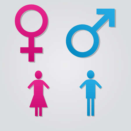 Male and female symbolのイラスト素材