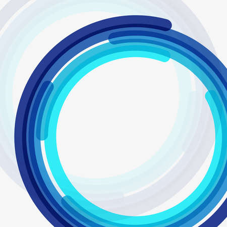 Blue clean vector circle abstract modern backgroundのイラスト素材