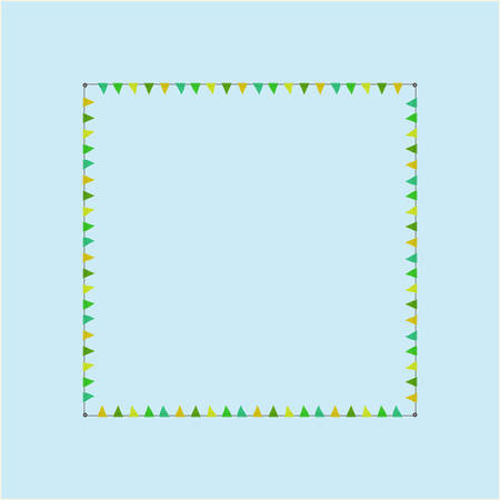 Red clean square flag empty background frameのイラスト素材