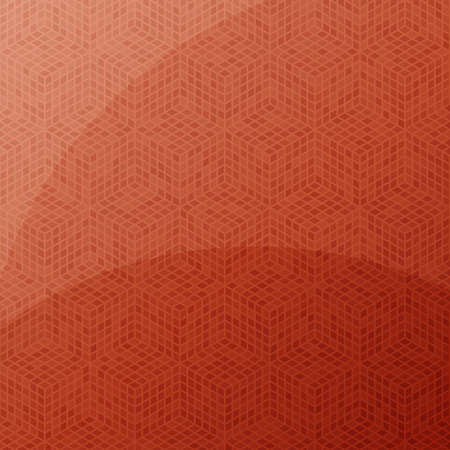 Red clean modern isometric bakground pattern with reflectionのイラスト素材