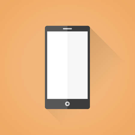 Detailed flat vector smart phone templateのイラスト素材
