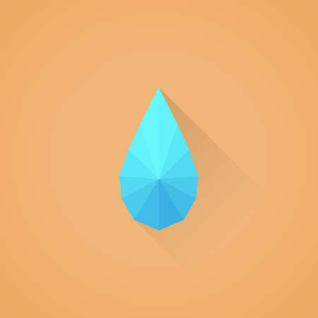 Detailed flat vector drop symbol iconのイラスト素材