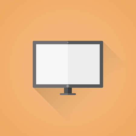 Detailed flat vector blank screen templateのイラスト素材