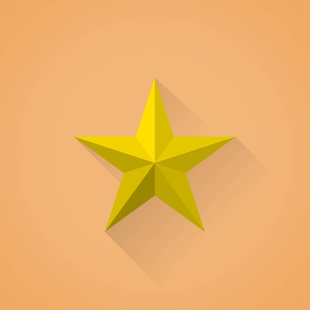 Detailed flat vector star symbol iconのイラスト素材