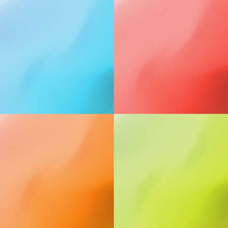 Set of clean modern vector color plastic backgroundsのイラスト素材