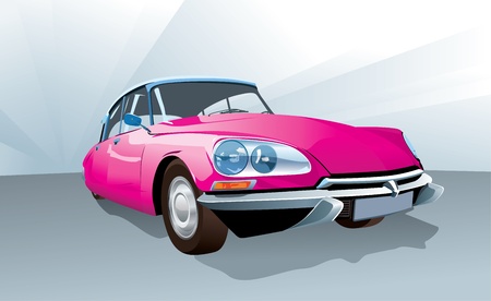 All elements on layers - body, lamps, top, bumpers etc.のイラスト素材