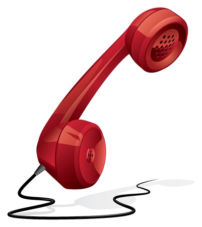 Classic - retro phone handsetのイラスト素材