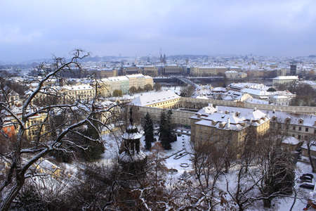 General view of Prague from  Prague castleのeditorial素材