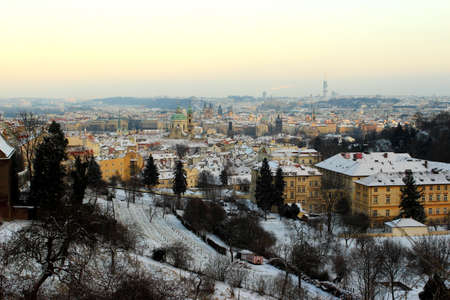General view of Prague from Mala Stranaのeditorial素材
