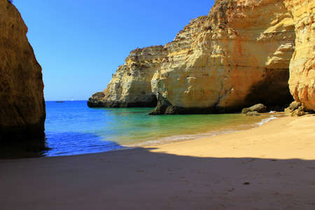 Beautiful Algarve beach in Portugalの写真素材
