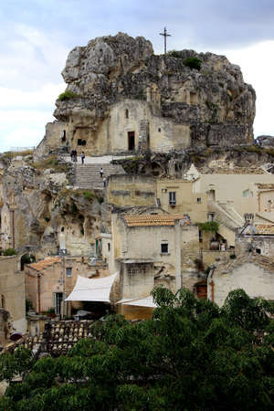 Church of Santa Maria di Idris - Ancient town of Matera (Sassi di Matera), Basilicata, southern Italy, European Capital of Culture 2019の写真素材