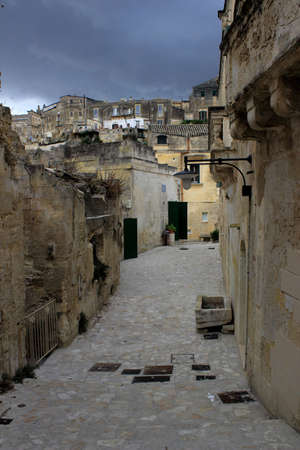 Ancient town of Matera (Sassi di Matera), Basilicata, southern Italy, European Capital of Culture 2019の写真素材