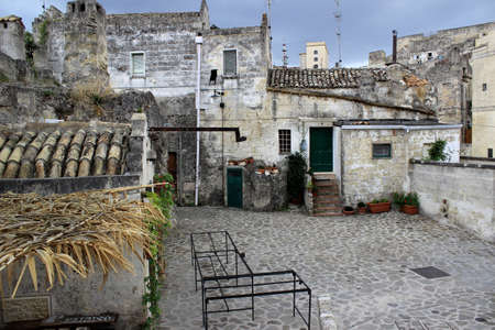 Ancient town of Matera (Sassi di Matera), Basilicata, southern Italy, European Capital of Culture 2019の写真素材