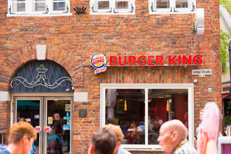 OLDENBURG, GERMANY - JUNE 10, 2017: View of the facade of the fast food restaurant Burger Kingのeditorial素材