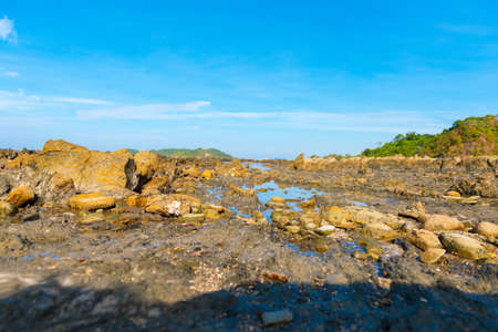 Ngapali beach, Myanmar. Copy space for textの写真素材